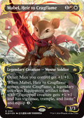 FOIL Mabel, Heir to Cragflame (Borderless) (Raised Foil) (BLB-351) - Bloomburrow - Magic The Gathering