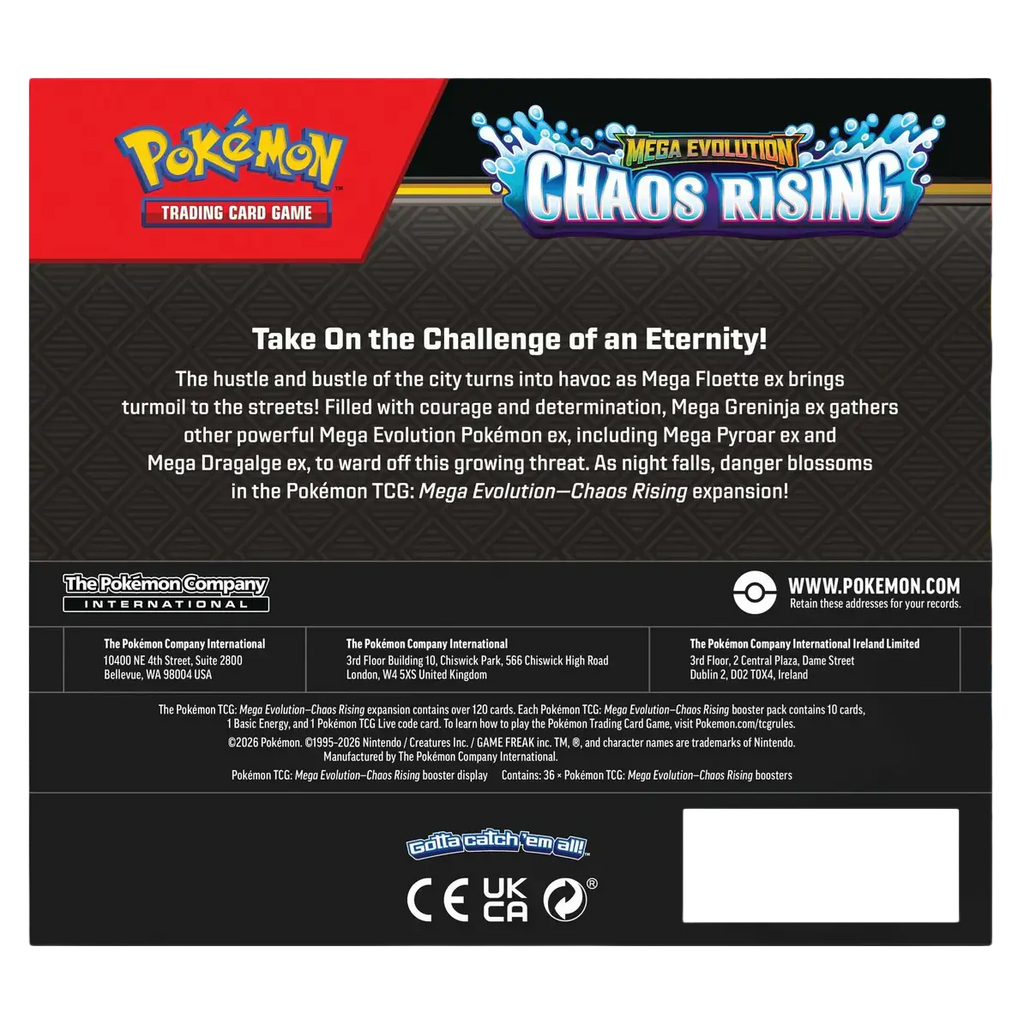 Pokémon Mega Evolutions Chaos Rising Booster Box