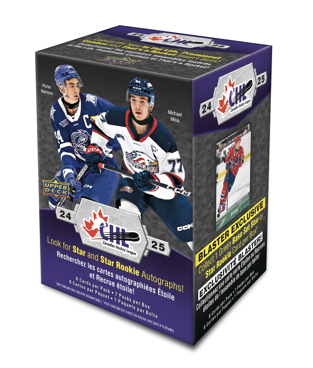 2024-25 Upper Deck CHL Hockey Blaster Case (Case of 20 Boxes)