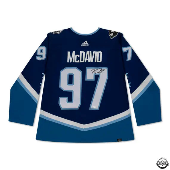 Upper Deck Authenticated - Connor McDavid Autographed Blue 2022 NHL All-Star Game Adidas Authentic Jersey