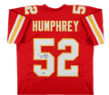 Creed Humphrey Autographed Signed Custom Chiefs Jersey - Beckett Certified
