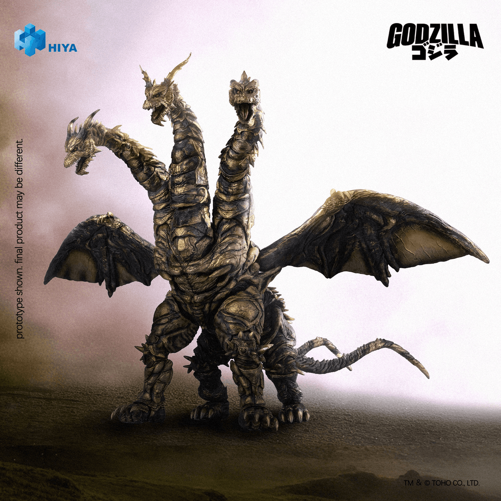 None Scale 14 Inch Godzilla Final Wars 2004 Keizer Ghidorah Action Figure