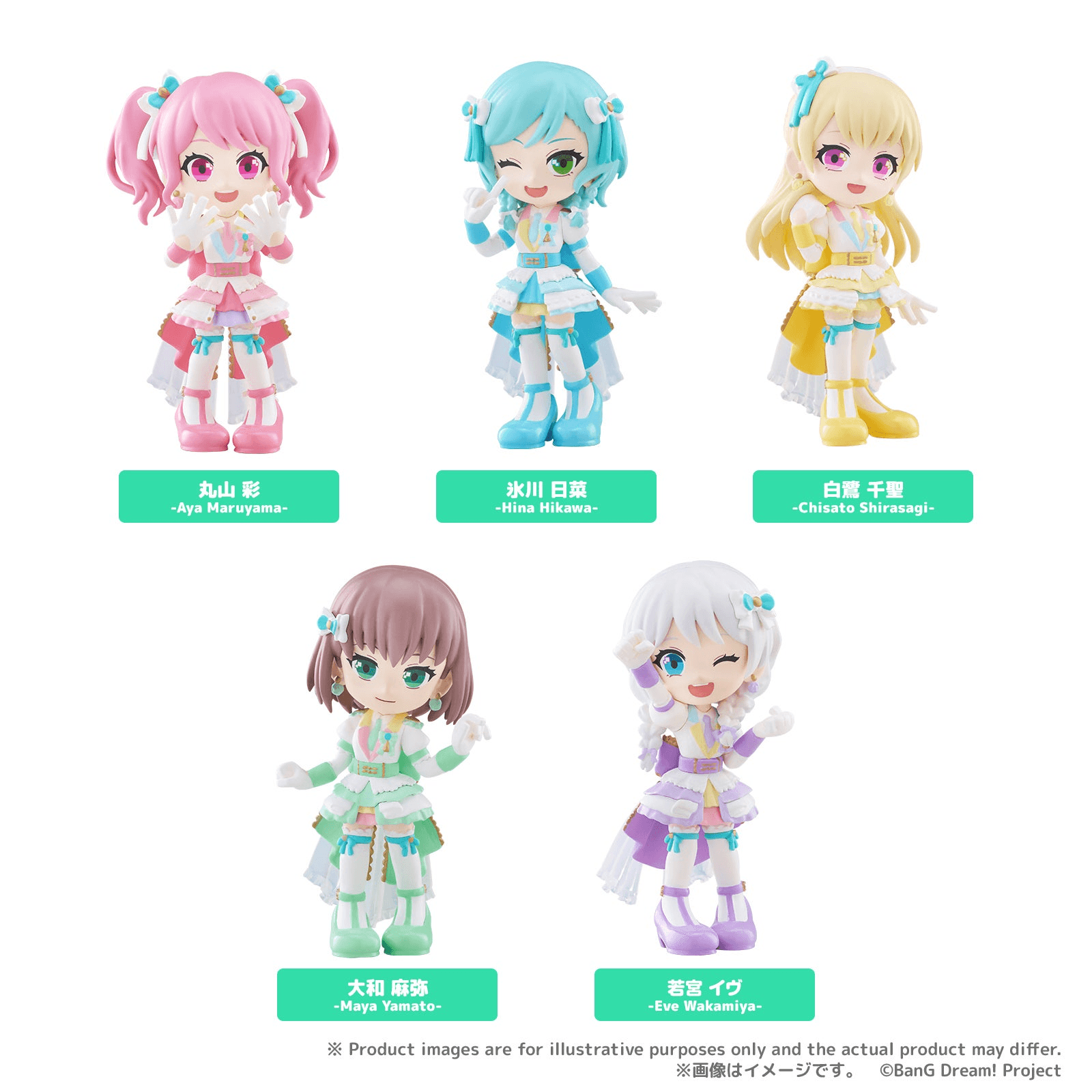PalVerse BanG Dream! Pastel＊Palettes (Set of 6 figures)