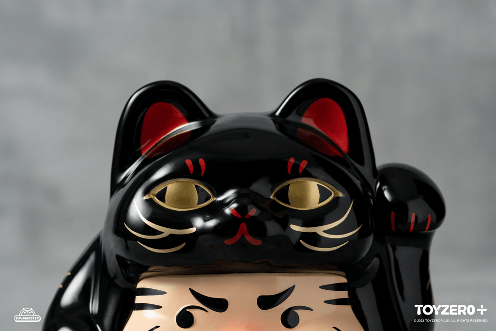 200% PP Lucky Cat Daruma (Black cat edition)