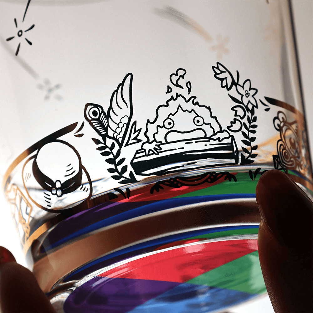 Overlapping Encounters - Magic Color Disk Designed Glass "Howl's Moving Castle" (Box/3)