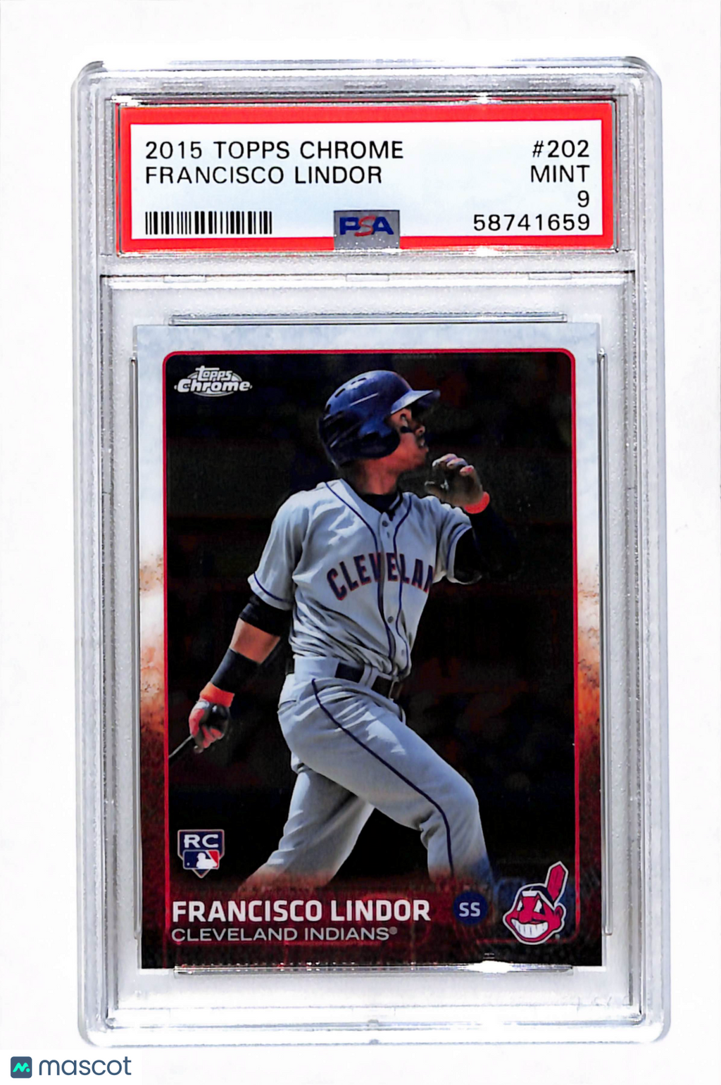 2015 Topps Chrome Francisco Lindor #202 PSA 9