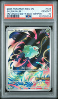 BULBASAUR ENHANCED BSTR BOX TOPPER 2025 POKEMON MEG EN-MEGA EVOLUTION PSA GEM MT 10