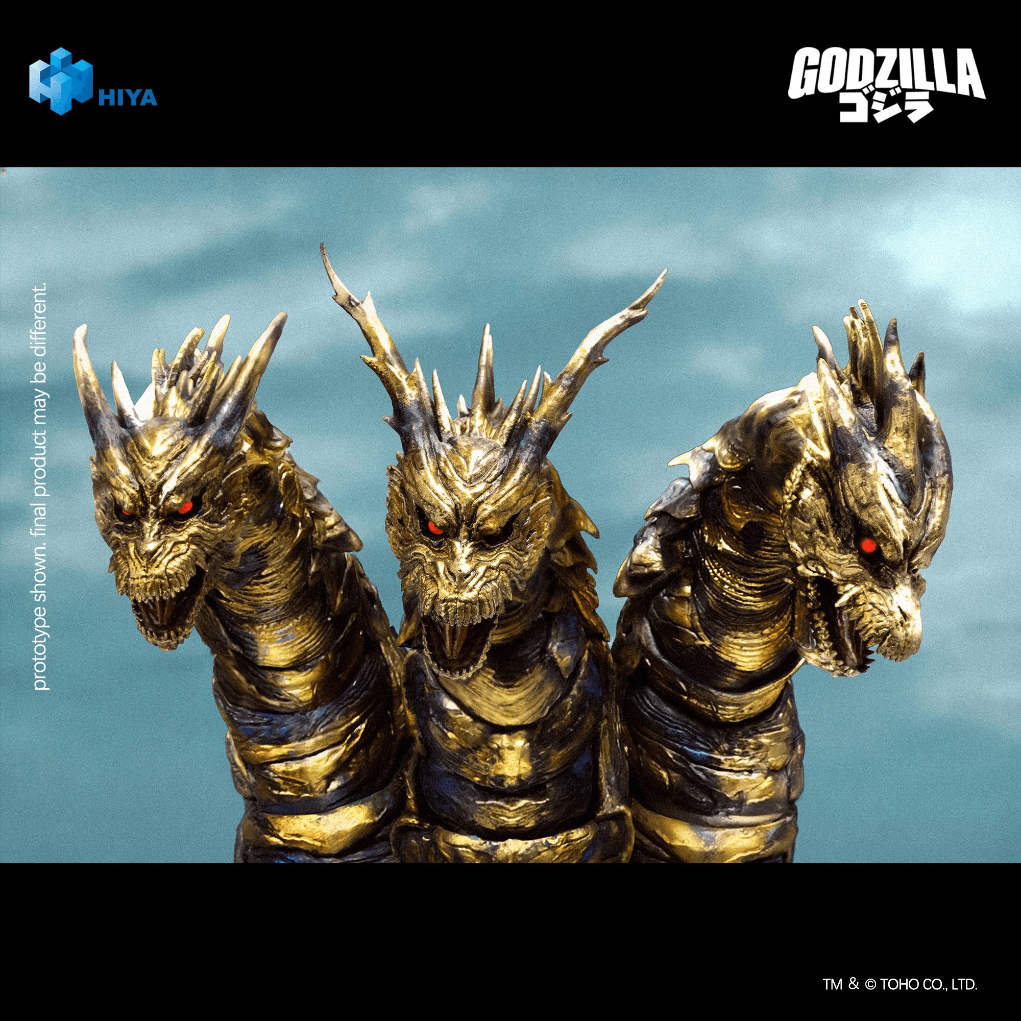 None Scale 14 Inch Godzilla Final Wars 2004 Keizer Ghidorah Action Figure