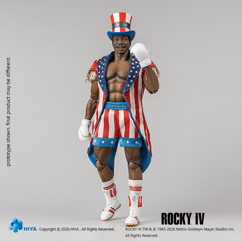 1/12 Scale 6 Inch Rocky IV Apollo Action Figure