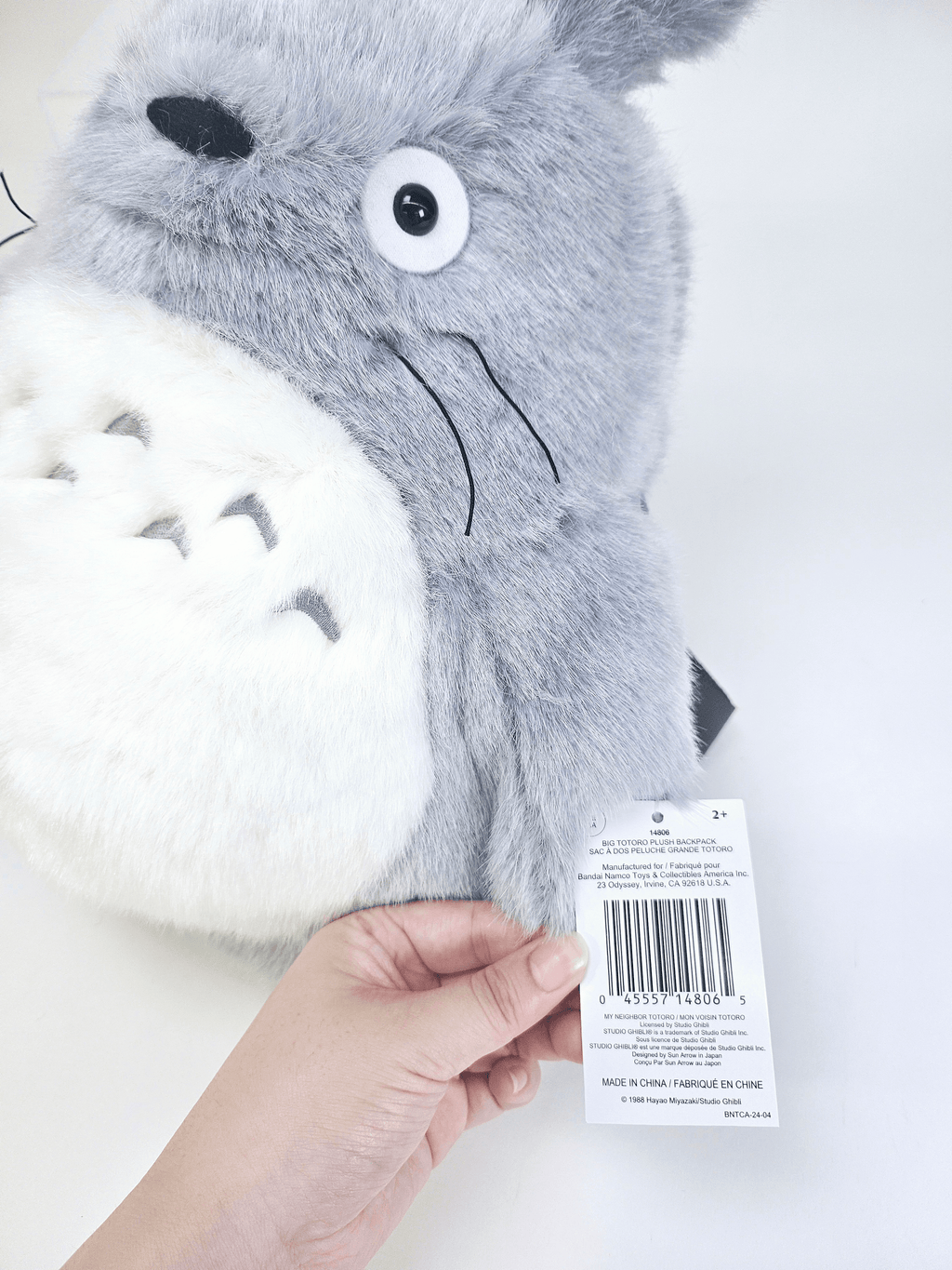 Gray Big Totoro Backpack "My Neighbor Totoro"