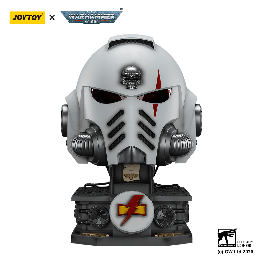 White Scars MkX Helmet&amp; Display Stand