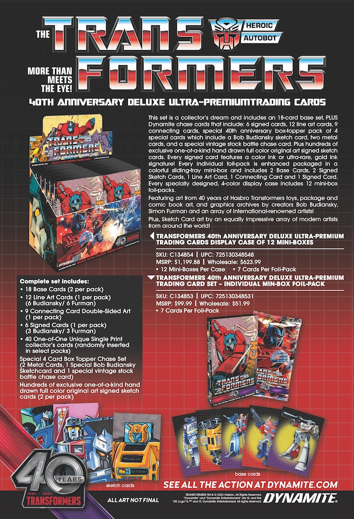 Transformers 40th Anniversary Deluxe Ultra Premium Box