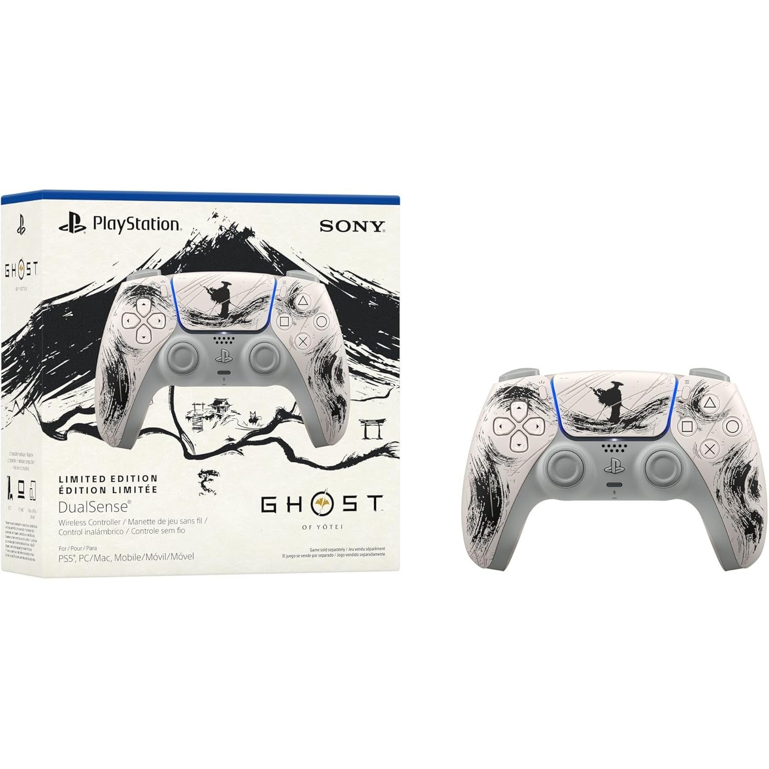 DualSense Wireless Controller Ghost of Yōtei Black Limited Edition PlayStation 5