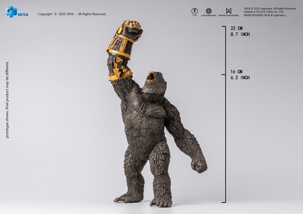 HIYA Stylist Series None Scale 8.7 Inch Godzilla x Kong The New Empire Kong B.E.A.S.T. Glove Version PVC statue