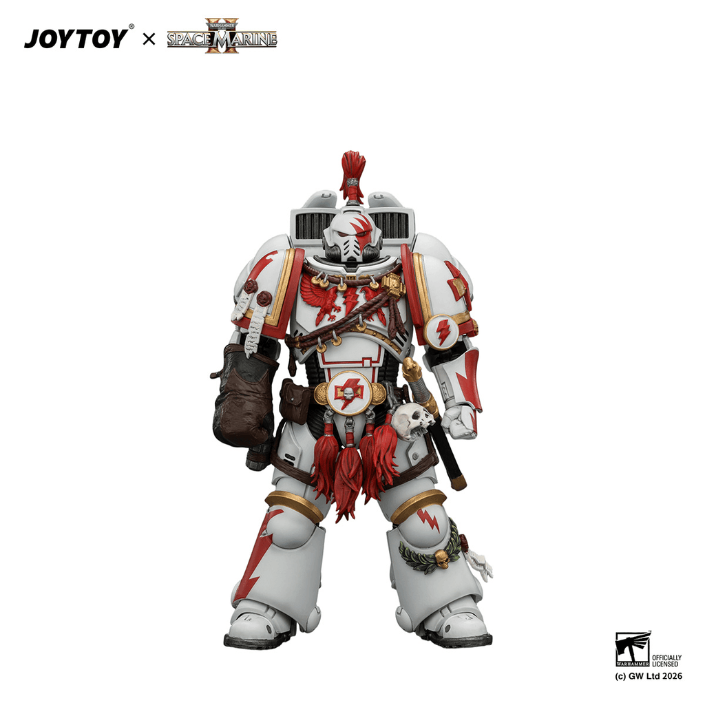 Game Edition White Scars Assault Intercessor Champion with Thunder Hammer and Bolt Pistol