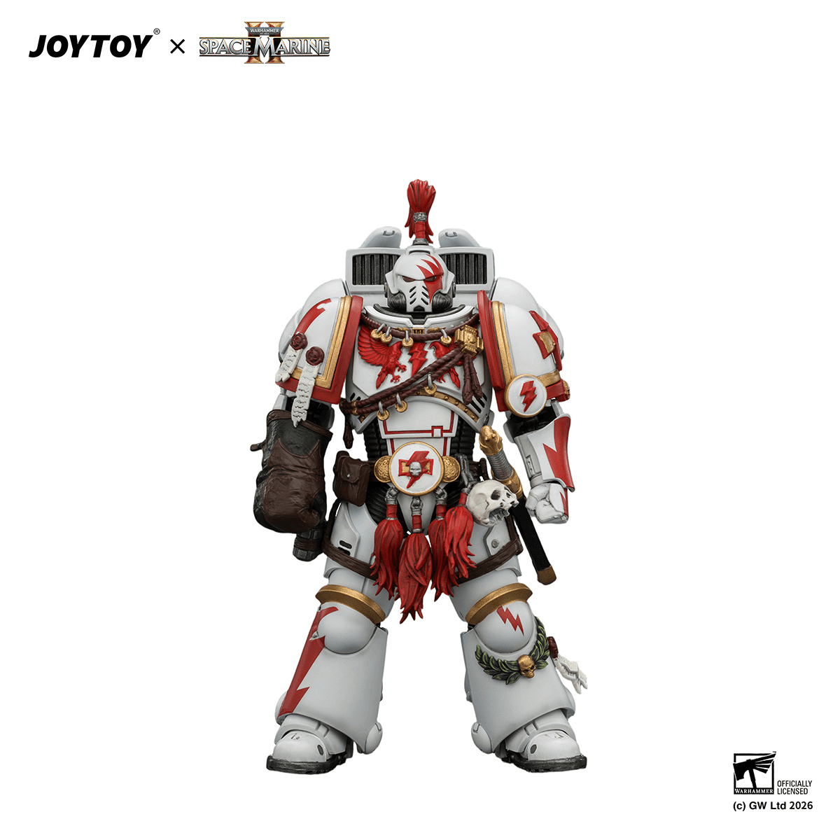 Game Edition White Scars Assault Intercessor Champion with Thunder Hammer and Bolt Pistol