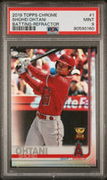 Shohei Ohtani 2019 Topps Chrome Batting Refractor #1 PSA 9