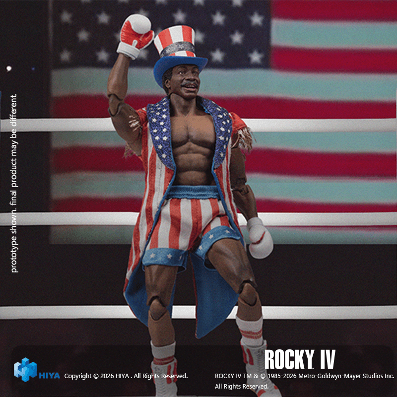 1/12 Scale 6 Inch Rocky IV Apollo Action Figure