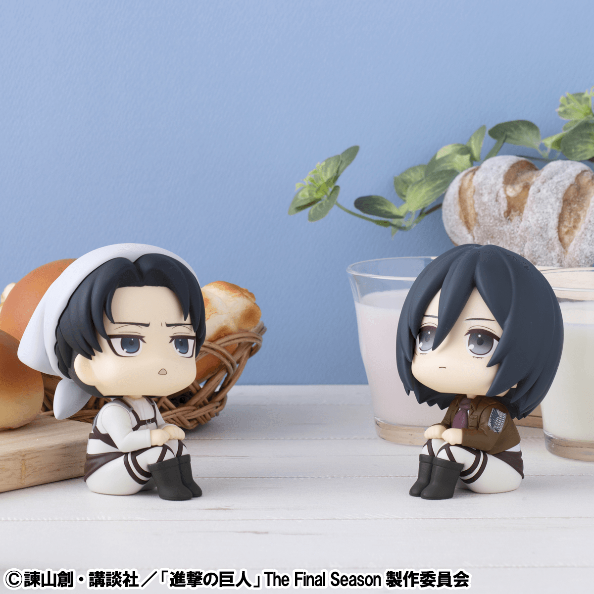 Lookup Attack on Titan Levi Cleaning up Ver. &amp; Mikasa Ackerman set【with gift】