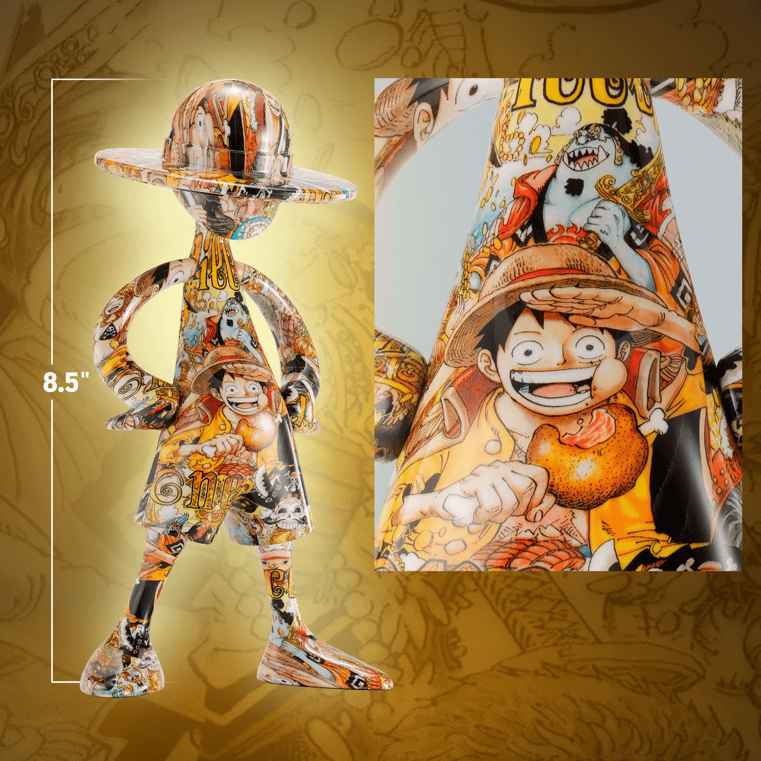 ARTCANVAS 1/8 -1000LOGS Anniversary- "ONE PIECE", TAMASHII NATIONS LUFFY's