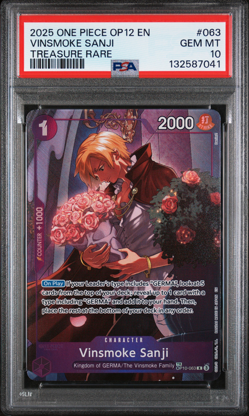 PSA 10 VINSMOKE SANJI TREASURE RARE