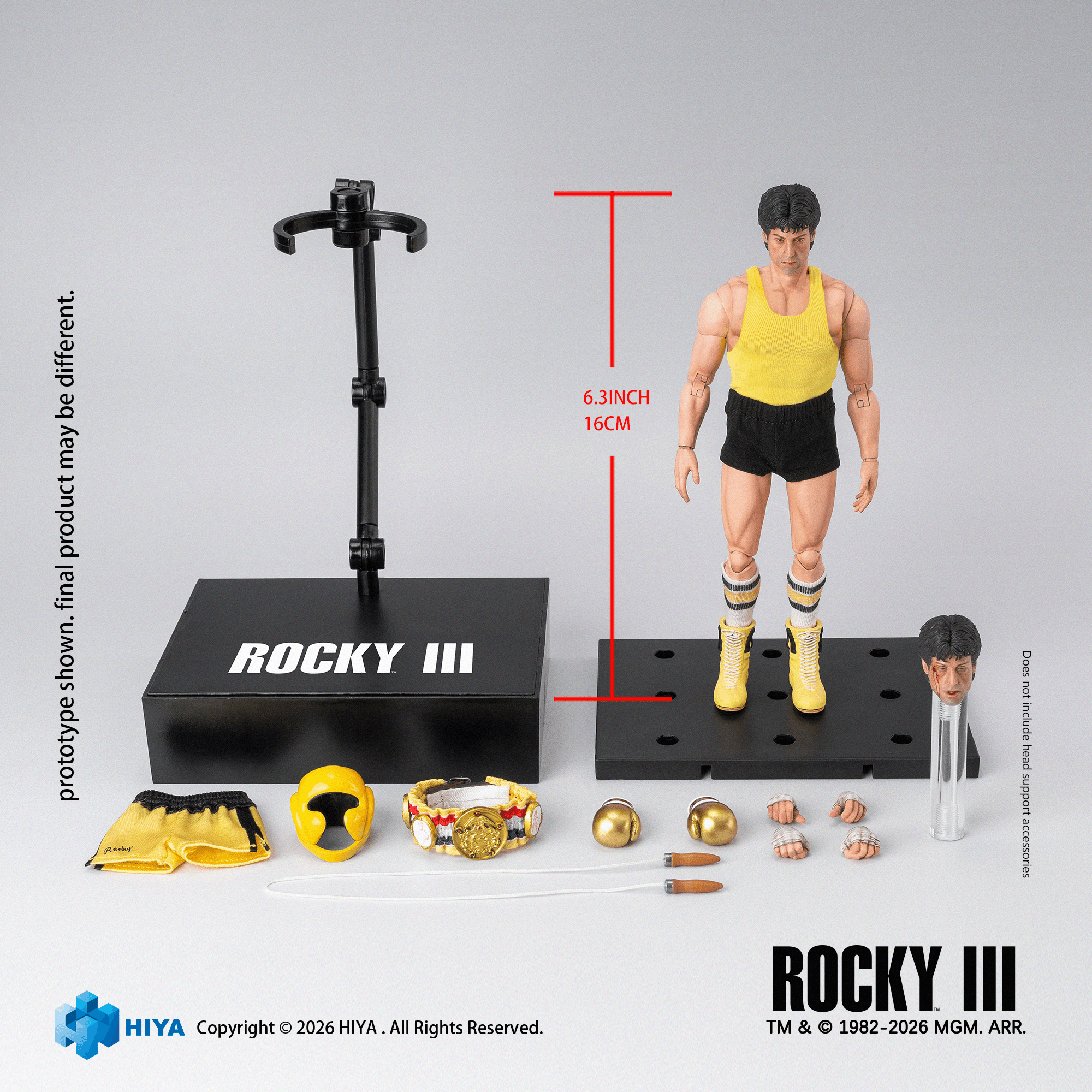 Exquisite Super Series 1/12 Scale 6.3 Inch Rocky III Rocky Boxer Version Action Figure