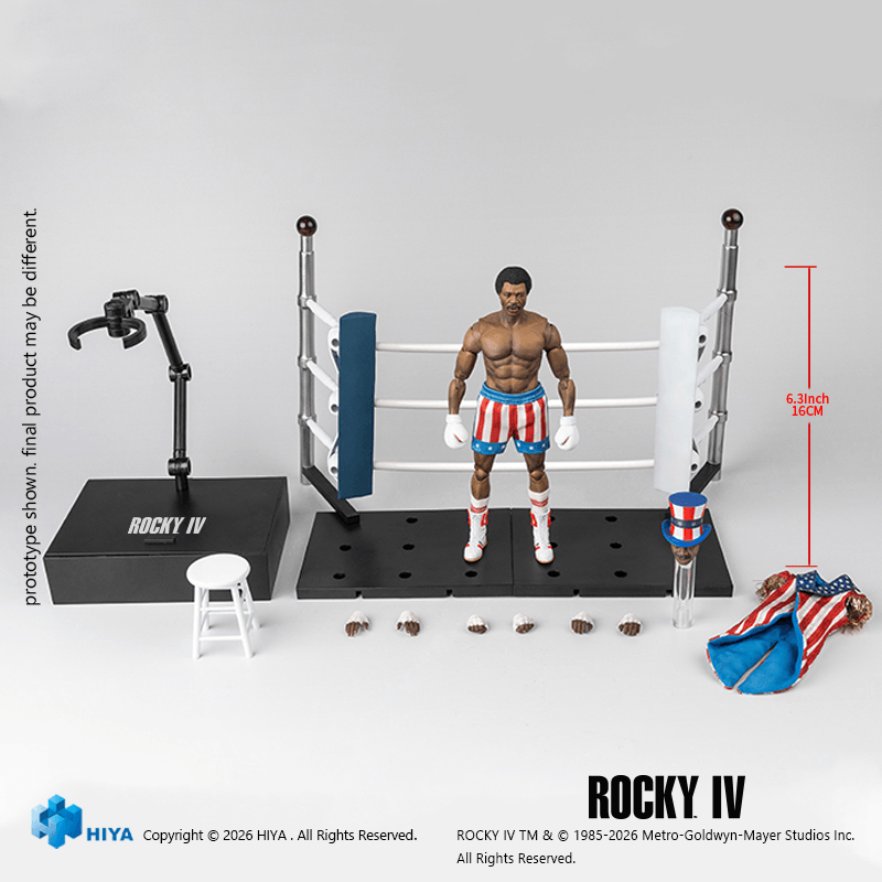 1/12 Scale 6 Inch Rocky IV Apollo Action Figure