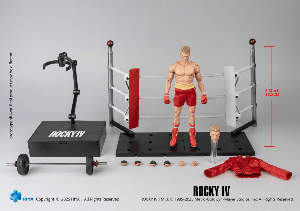 HIYA Exquisite Super Series 112 Scale 6 Inch Rocky IV Ivan Action Figure