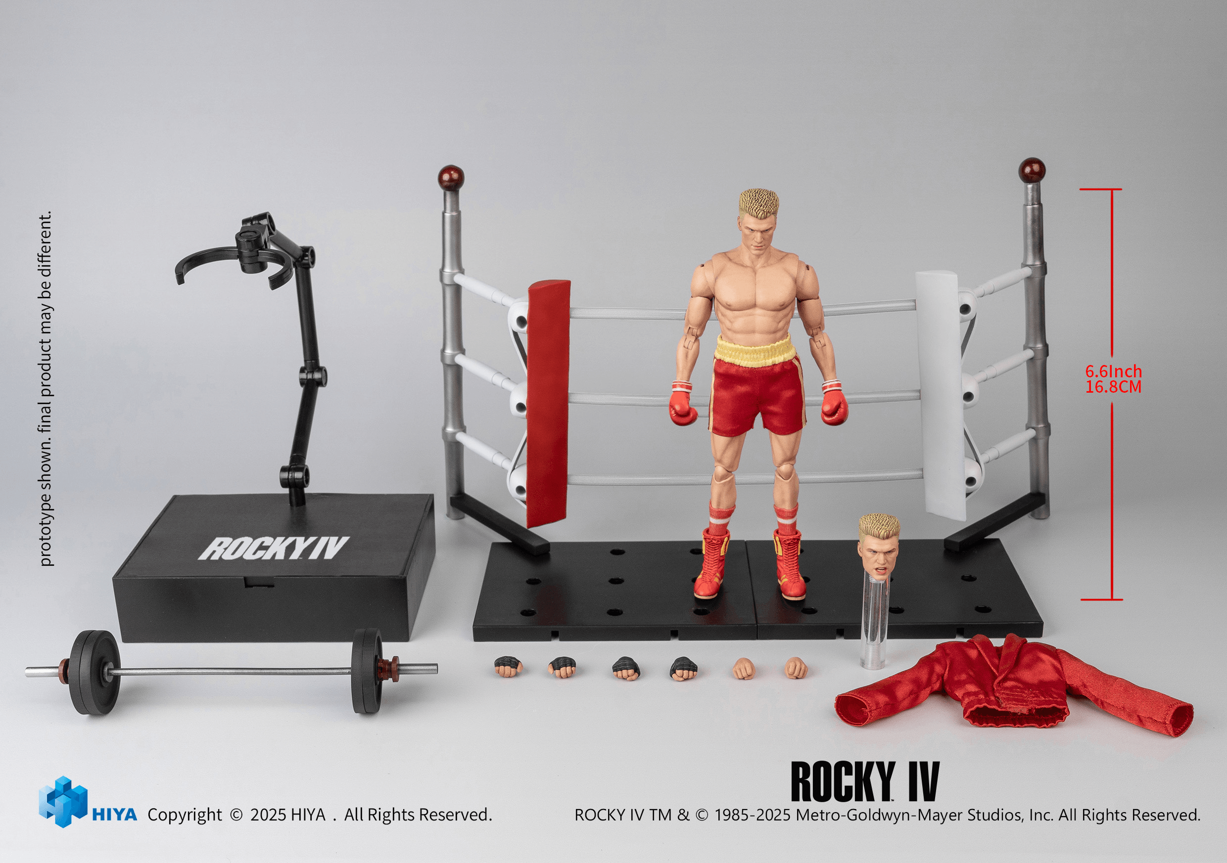 HIYA Exquisite Super Series 112 Scale 6 Inch Rocky IV Ivan Action Figure