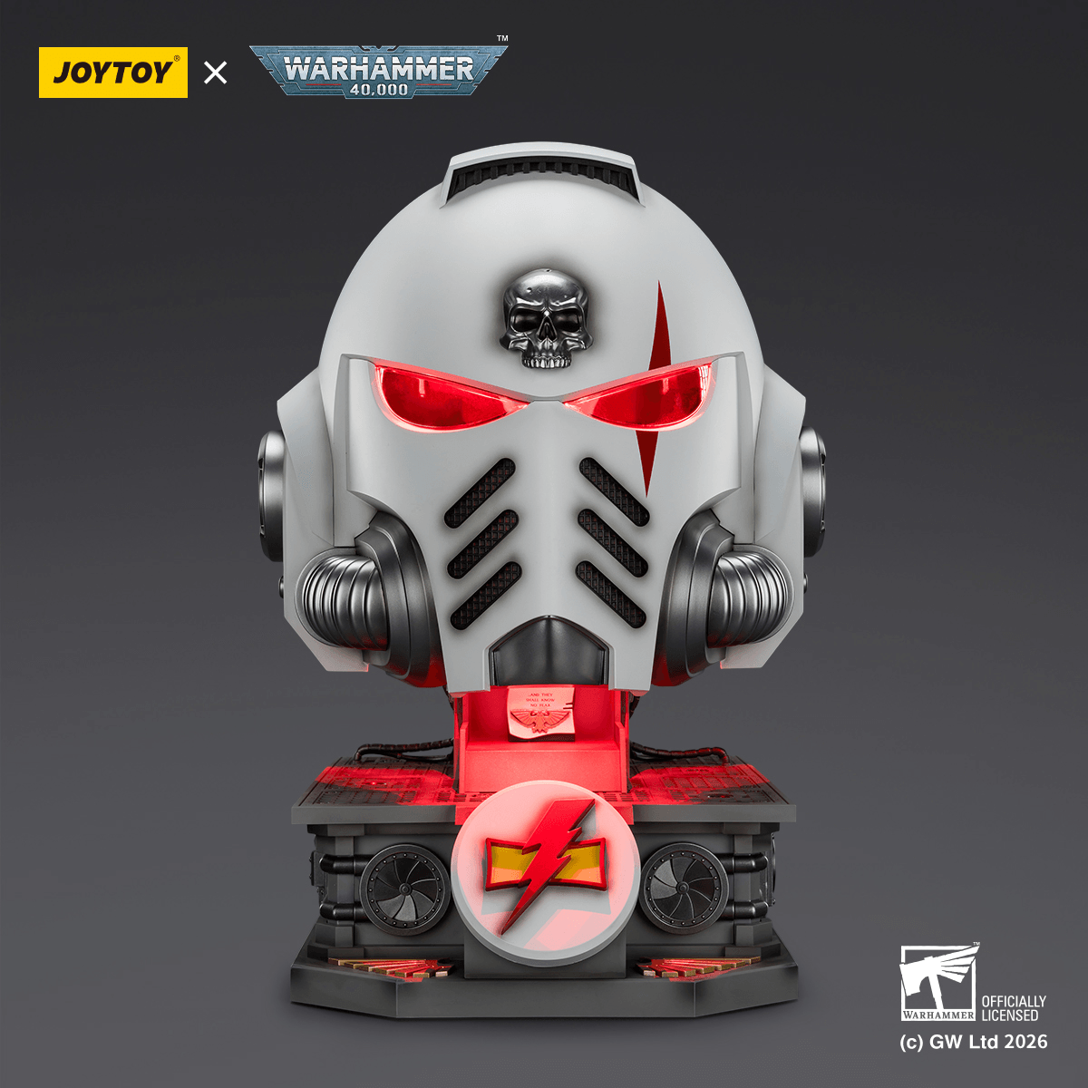 White Scars MkX Helmet&amp; Display Stand