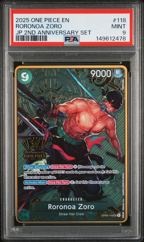 PSA 9 RORONOA ZORO
