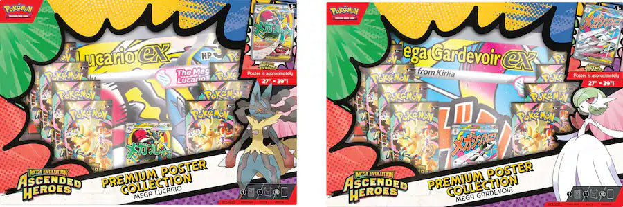 Pokemon Ascended Heroes ME2.5 Premium Poster Collection -Set of 2-