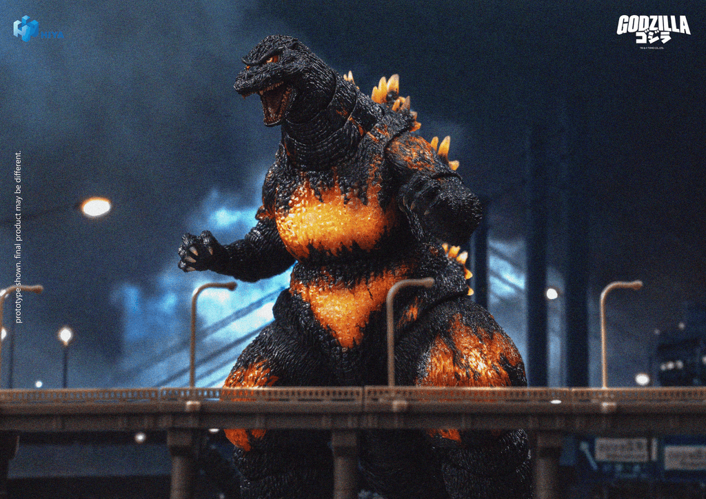 HIYA Exquisite Basic Series None Scale 7 Inch Godzilla vs. Destoroyah 1995 Burning Godzilla Action Figure