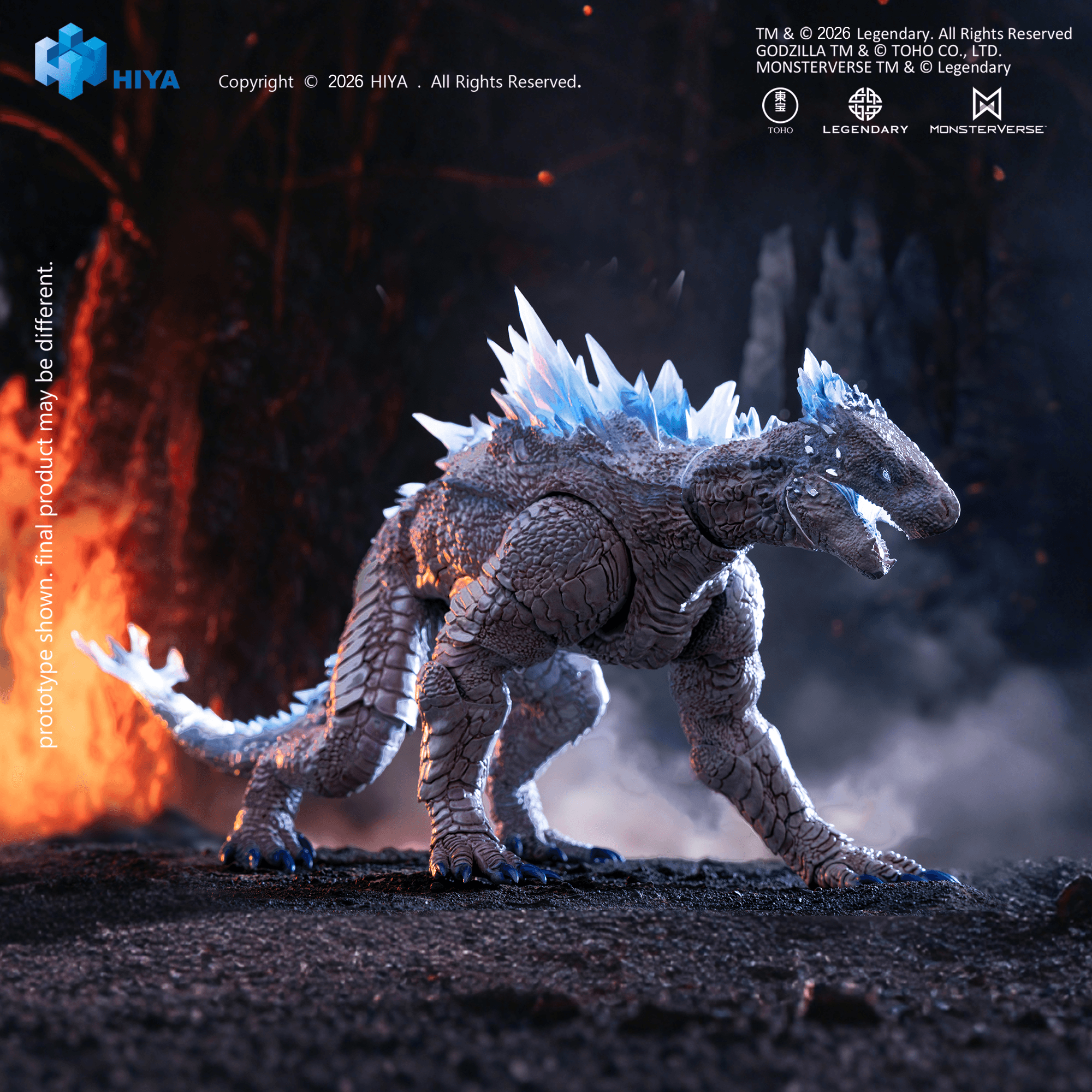 None Scale 6.7 Inch Godzilla x Kong The New Empire Frost Bite Blast Shimo Action Figure