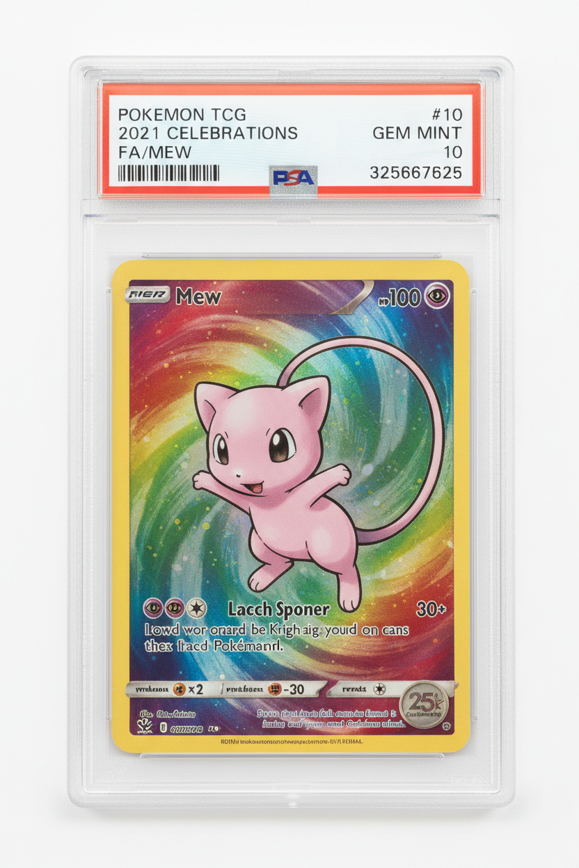 FA/MEW 2021 POKEMON CELEBRATIONS PSA GEM MT 10