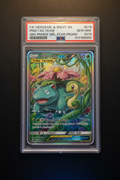 FA/VENUSR. & SNIVY GX PRM-TAG TEAM GEN.PRM.COL. 2019 POKEMON SM BLACK STAR PROMO PSA GEM MT 10