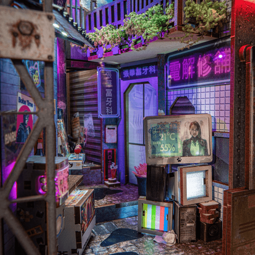 Kowloon Walled City 2049 Book Nook Kit(8881300806026)