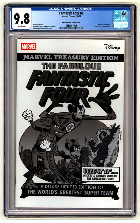 Fantastic Four: #2 [Disney 100 Pastrovicchio CGC 9.8 CVR J - 1:100] 2025