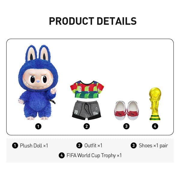 Pop Mart x THE MONSTERS & FIFA World Cup: Giant 15" Labubu "Catch the Win" Series Plush Doll (1pc)