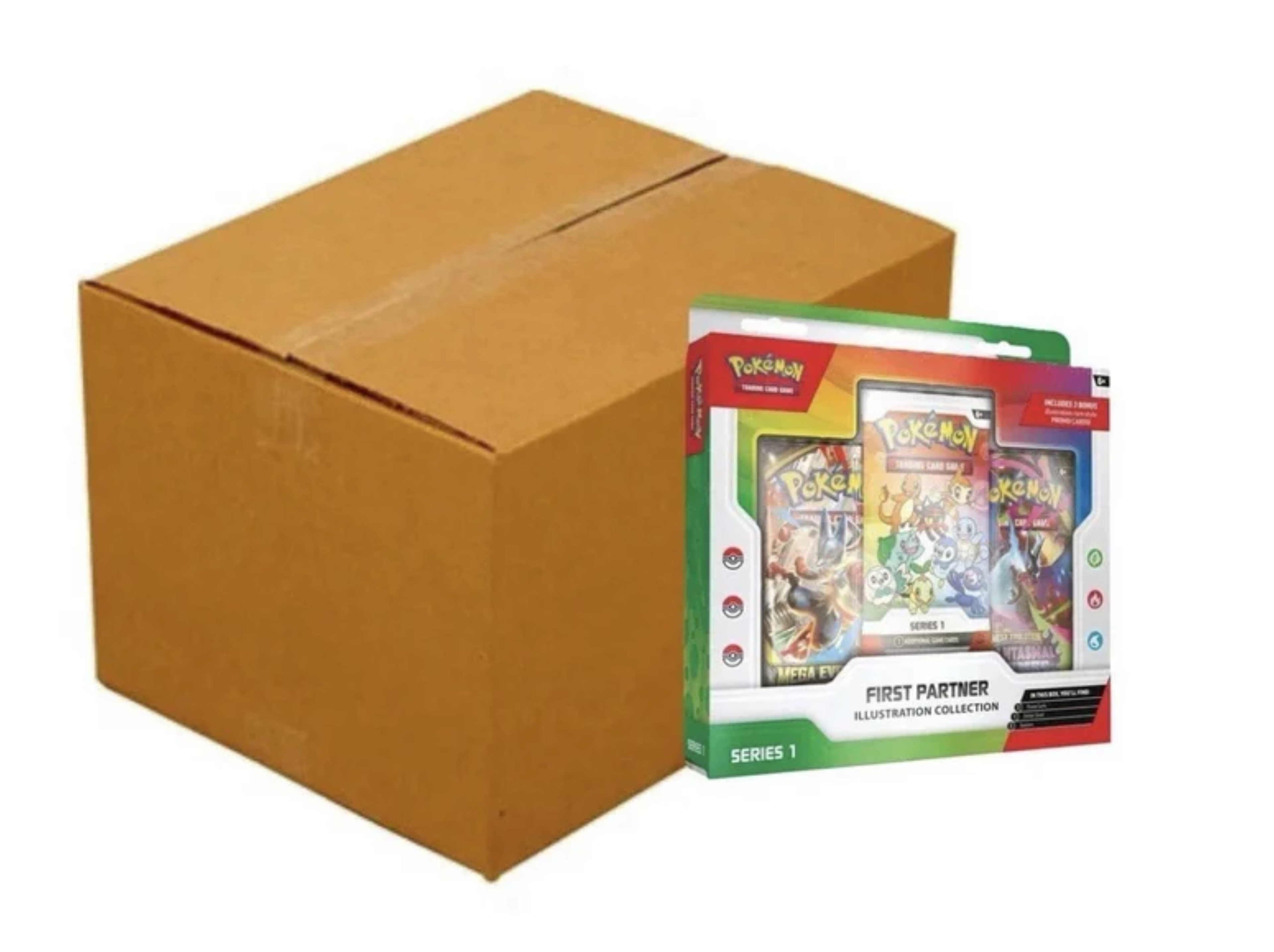 Pokémon - Mega Evolutions - First Partner Collection Sealed Case (6 Count)
