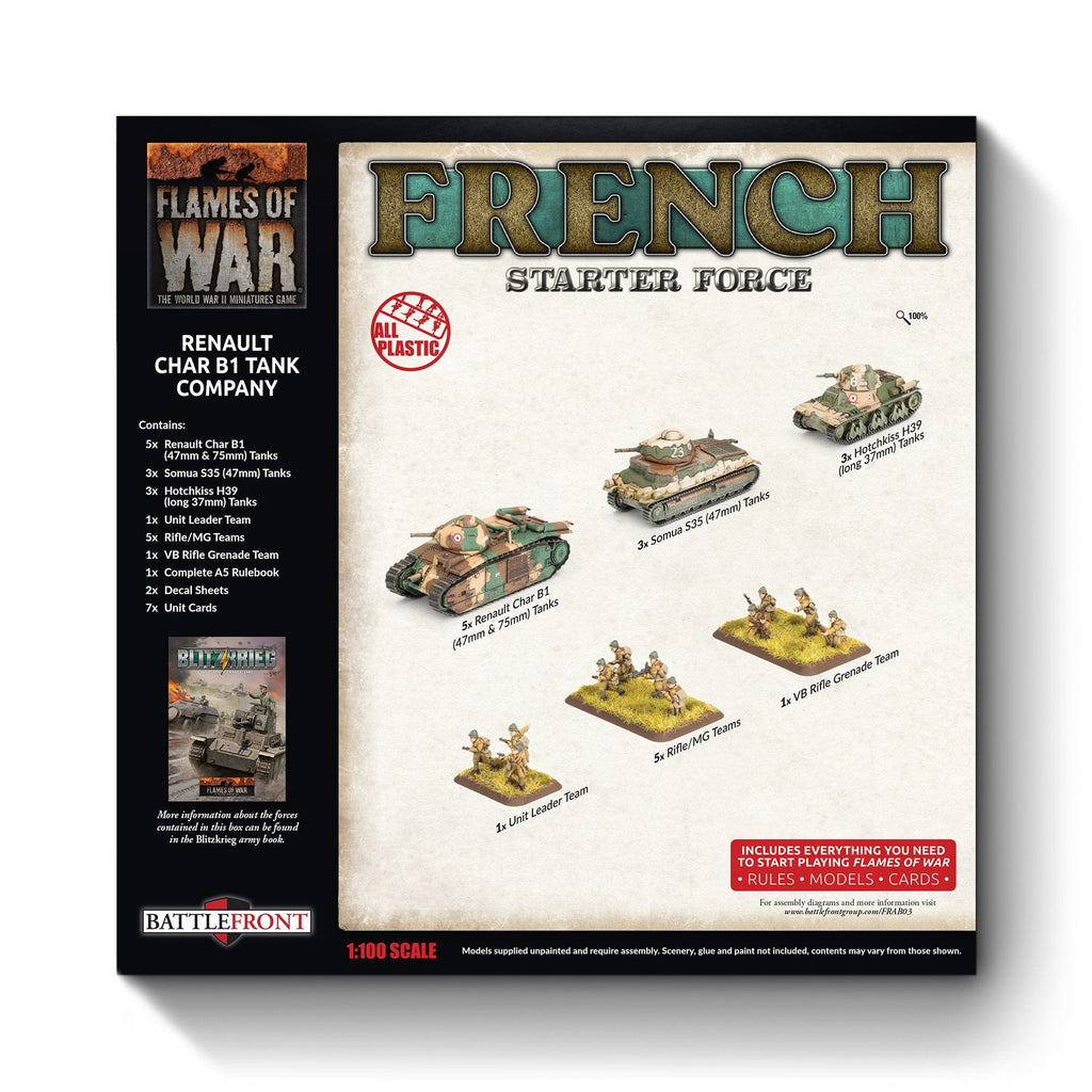 French Char B1 bis Combat Company (plastic)