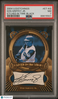 2004 Upper Deck Etchings Etched In Time Ken Griffey JR Black PSA 7 Auto /1625