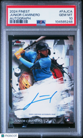 2024 Topps Finest Finest Autographs Junior Caminero #FAJCA PSA 10 Auto
