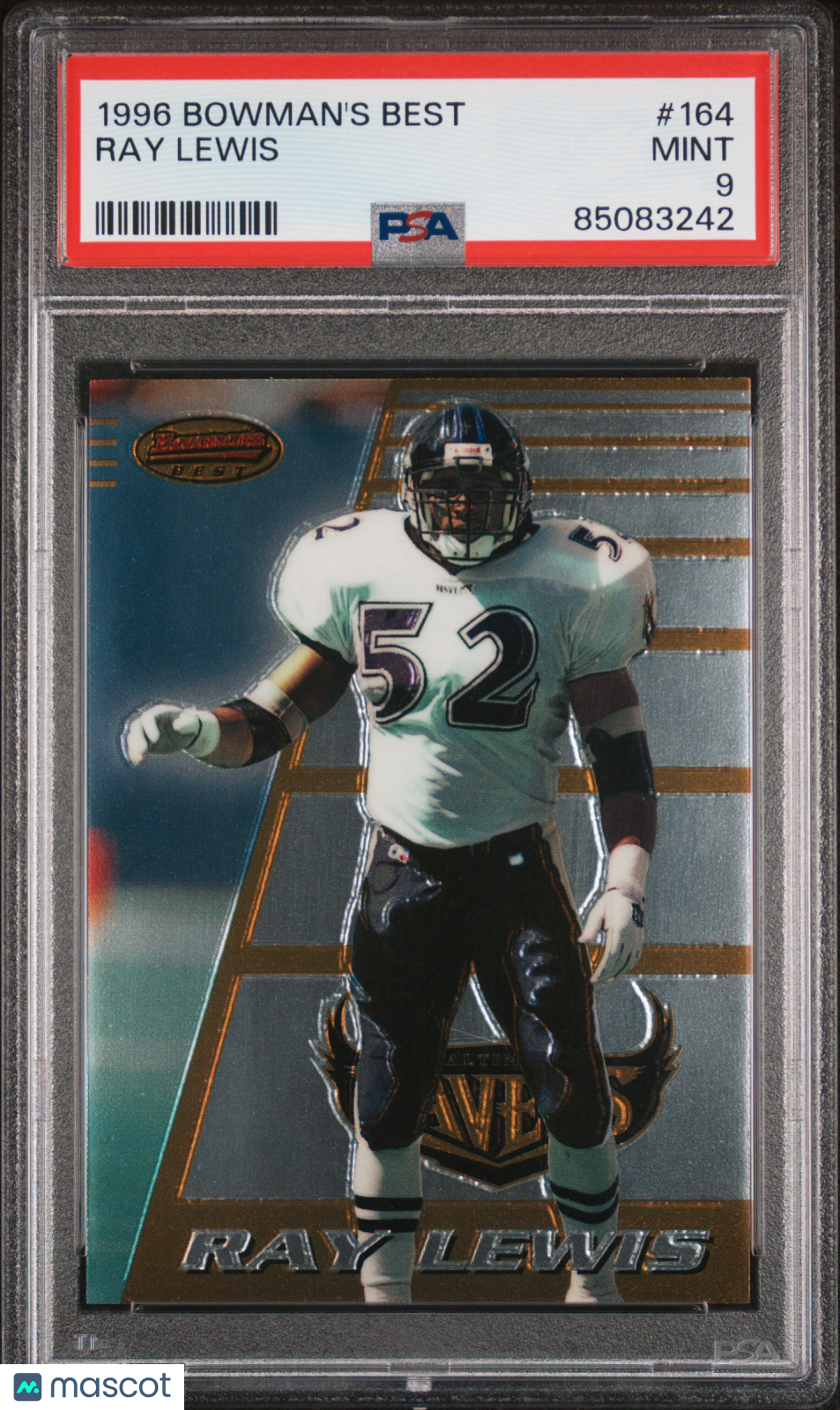 1996 Bowman's Best Ray Lewis #164 PSA 9