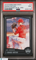 2018 Panini Diamond Kings—Shohei Ohtani #73 Pitch. W/ Knee Up BL. FRM.—PSA 9
