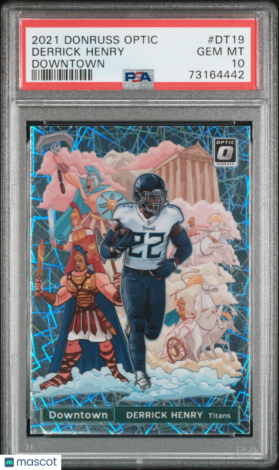 2021 Panini Donruss Optic Downtown Football—Derrick Henry #DT19 —PSA 10
