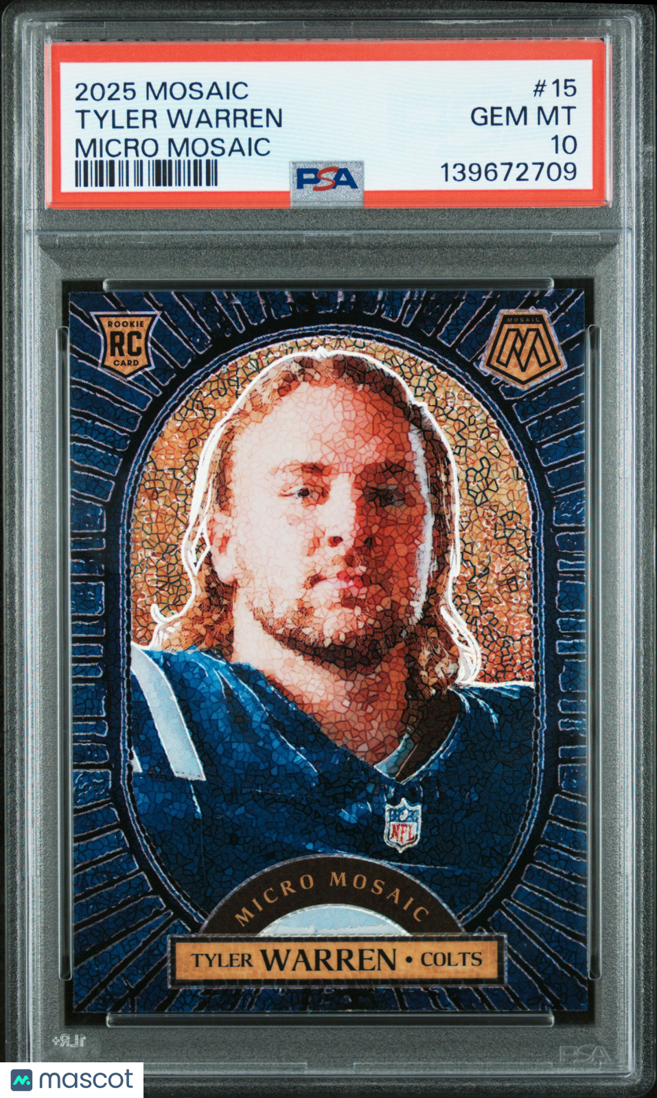 2025 Panini Mosaic Micro Mosaic Tyler Warren #15 PSA 10