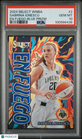 2024 Panini Select WNBA EN Fuego Sabrina Ionescu #2 Blue Prizm PSA 10