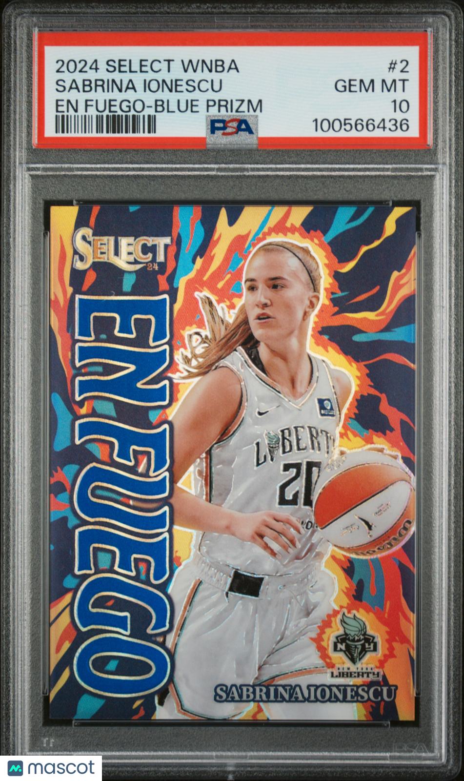 2024 Panini Select WNBA EN Fuego Sabrina Ionescu #2 Blue Prizm PSA 10