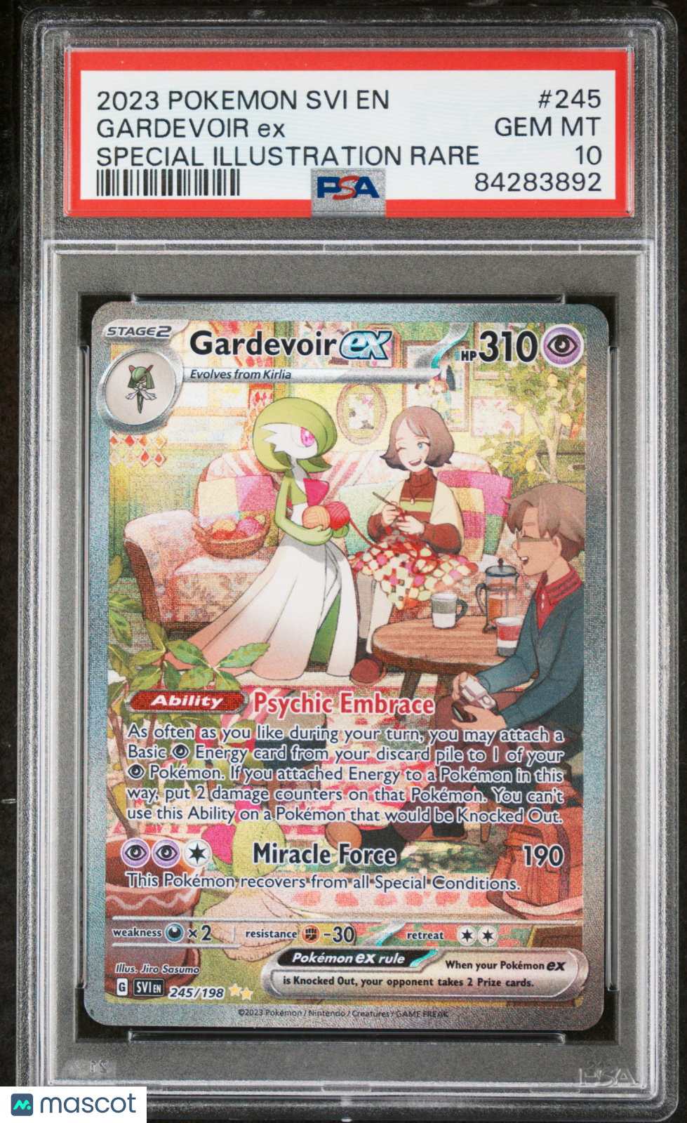 2023 Pokemon TCG—Gardevoir EX #245 Scarlet & Violet Base Set—SIR Holo PSA 10